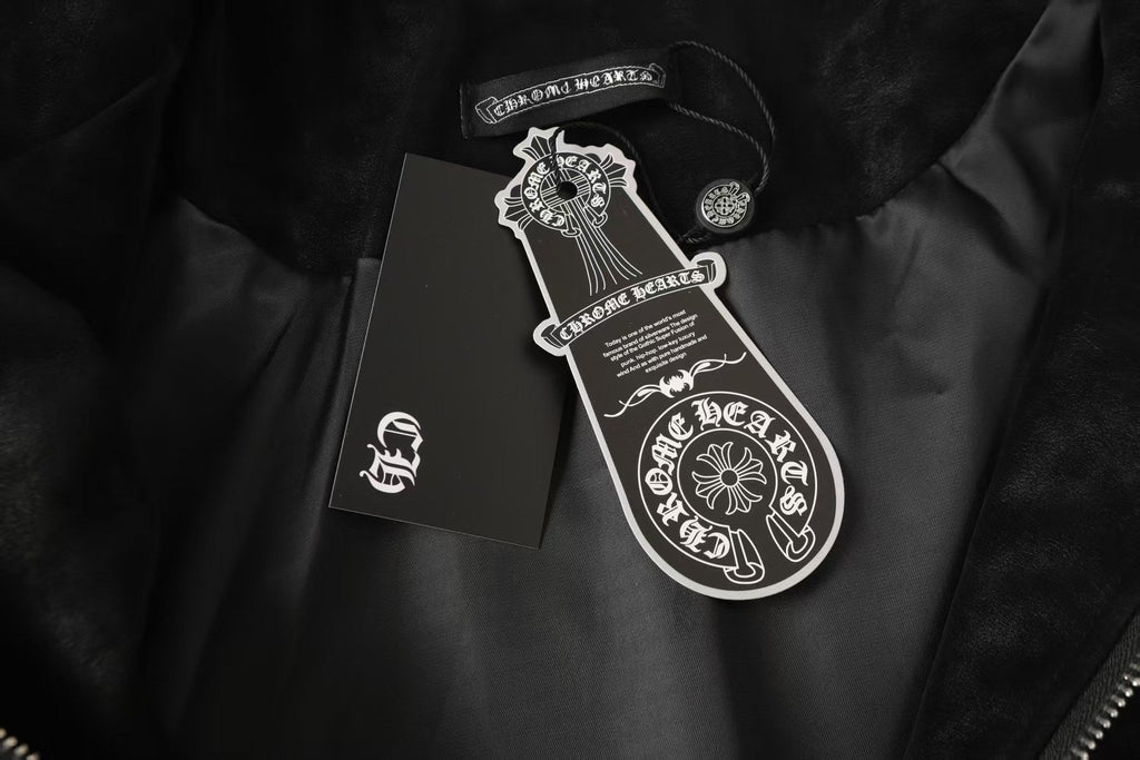 Horseshoe Cross Jacket - Black Street Embroidered Coat 8800